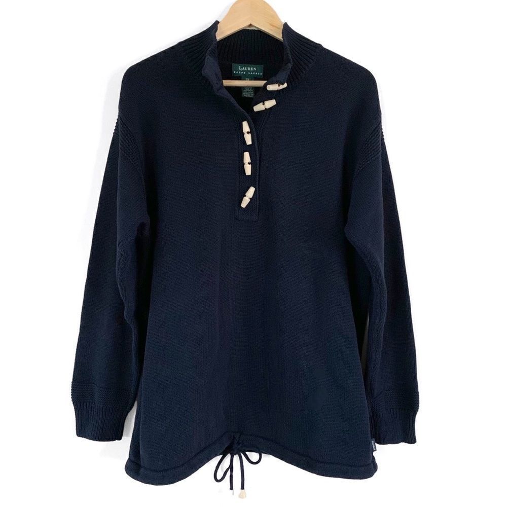 Ralph Lauren Toggle Button Pullover Knit Sweater